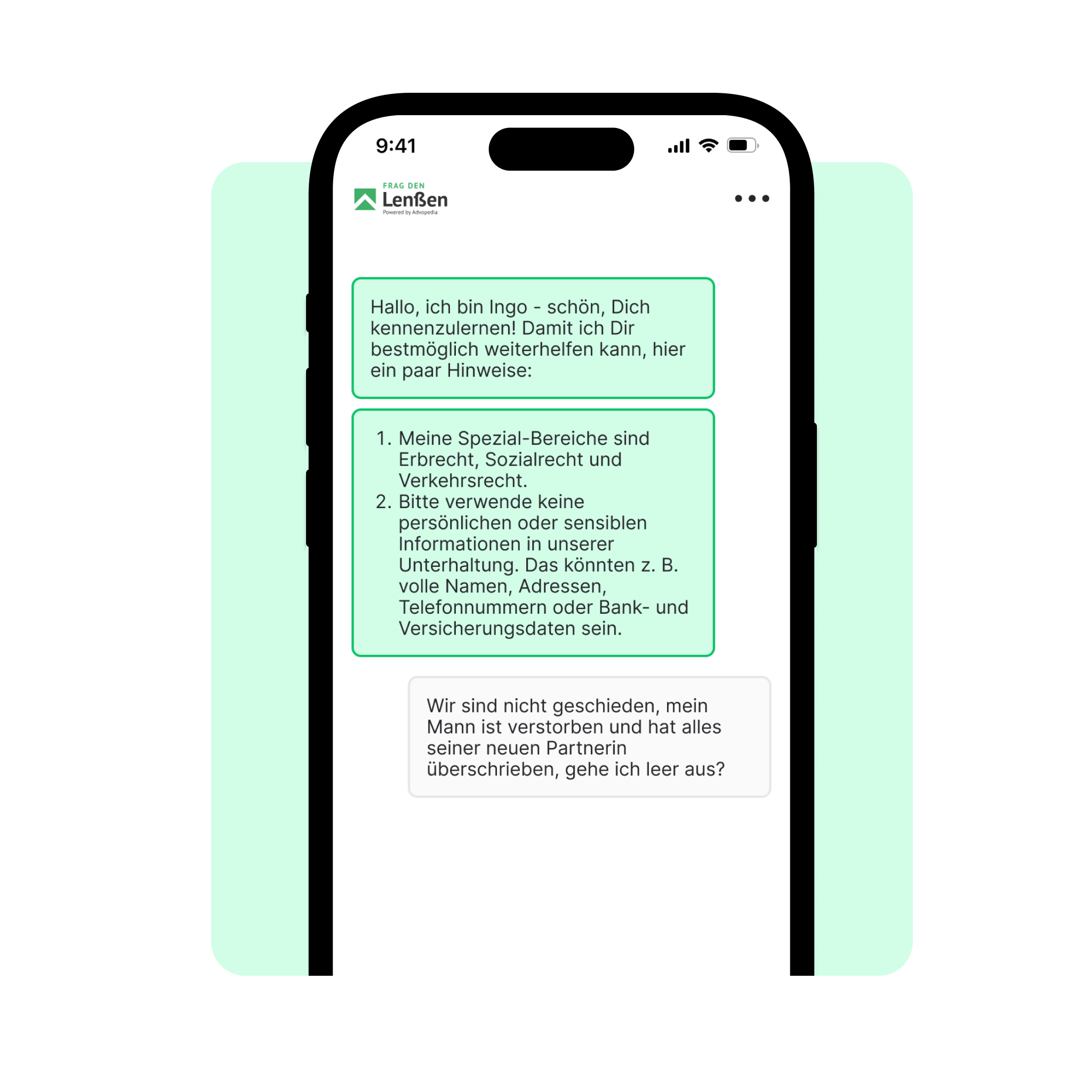 So stellst Du Deine Frage im Frag den Lenßen-Chat